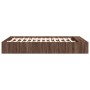 Oak brown engineered wood bed frame 150x200 cm by vidaXL, Beds and slatted bases - Ref: Foro24-3280565, Price: 175,66 €, Disc...