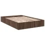 Oak brown engineered wood bed frame 150x200 cm by vidaXL, Beds and slatted bases - Ref: Foro24-3280565, Price: 172,99 €, Disc...