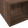 Oak brown engineered wood bed frame 150x200 cm by vidaXL, Beds and slatted bases - Ref: Foro24-3280565, Price: 172,99 €, Disc...