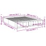 Oak brown engineered wood bed frame 150x200 cm by vidaXL, Beds and slatted bases - Ref: Foro24-3280565, Price: 175,66 €, Disc...
