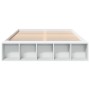 Weißer Bettrahmen aus Holzwerkstoff, 150 x 200 cm von vidaXL, Betten und Lattenroste - Ref: Foro24-3280559, Preis: 144,68 €, ...