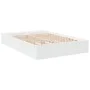 Estructura de cama madera de ingeniería blanca 150x200 cm de vidaXL, Camas y somieres - Ref: Foro24-3280559, Precio: 142,90 €...