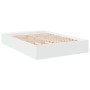 Weißer Bettrahmen aus Holzwerkstoff, 150 x 200 cm von vidaXL, Betten und Lattenroste - Ref: Foro24-3280559, Preis: 144,68 €, ...