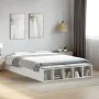 Estructura de cama madera de ingeniería blanca 160x200 cm de vidaXL, Camas y somieres - Ref: Foro24-3280552, Precio: 198,96 €...