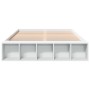Estructura de cama madera de ingeniería blanca 160x200 cm