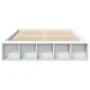 White engineered wood bed frame 160x200 cm by vidaXL, Beds and slatted bases - Ref: Foro24-3280552, Price: 199,25 €, Discount: %
