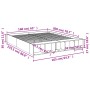 Weißer Bettrahmen aus Holzwerkstoff, 160 x 200 cm von vidaXL, Betten und Lattenroste - Ref: Foro24-3280552, Preis: 202,51 €, ...