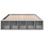 Estructura de cama madera de ingeniería gris Sonoma 135x190 cm de vidaXL, Camas y somieres - Ref: Foro24-3280592, Precio: 132...