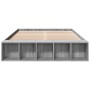 Sonoma-grauer Holzwerkstoff-Bettrahmen 135 x 190 cm von vidaXL, Betten und Lattenroste - Ref: Foro24-3280592, Preis: 134,60 €...