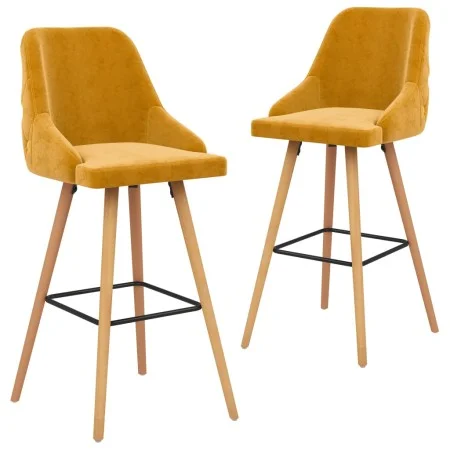 Küchenhocker 2 Einheiten gelber Samt von vidaXL, Küchenhocker - Ref: Foro24-289470, Preis: 174,74 €, Rabatt: %