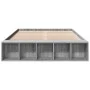 Sonoma gray engineered wood bed frame 120x190 cm by vidaXL, Beds and slatted bases - Ref: Foro24-3280599, Price: 128,43 €, Di...