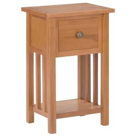 Zeitschriftentisch mit Schublade massives Eichenholz 35x27x55 cm von vidaXL, Seitentische - Ref: Foro24-289182, Preis: 97,53 ...