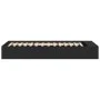 Black engineered wood bed frame 100x200 cm by vidaXL, Beds and slatted bases - Ref: Foro24-3280602, Price: 110,50 €, Discount: %