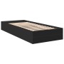 Estructura de cama madera de ingeniería negra 100x200 cm de vidaXL, Camas y somieres - Ref: Foro24-3280602, Precio: 111,80 €,...