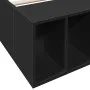 Black engineered wood bed frame 100x200 cm by vidaXL, Beds and slatted bases - Ref: Foro24-3280602, Price: 110,50 €, Discount: %