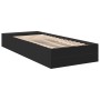 Schwarzer Bettrahmen aus Holzwerkstoff, 90 x 200 cm von vidaXL, Betten und Lattenroste - Ref: Foro24-3280609, Preis: 109,48 €...