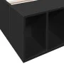 Schwarzer Bettrahmen aus Holzwerkstoff, 90 x 200 cm von vidaXL, Betten und Lattenroste - Ref: Foro24-3280609, Preis: 108,16 €...