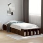 Oak brown engineered wood bed frame 90x190 cm by vidaXL, Beds and slatted bases - Ref: Foro24-3280621, Price: 104,82 €, Disco...