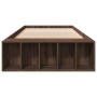 Oak brown engineered wood bed frame 90x190 cm by vidaXL, Beds and slatted bases - Ref: Foro24-3280621, Price: 104,82 €, Disco...