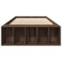 Oak brown engineered wood bed frame 90x190 cm by vidaXL, Beds and slatted bases - Ref: Foro24-3280621, Price: 103,54 €, Disco...