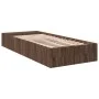 Estructura de cama madera de ingeniería marrón roble 90x190 cm de vidaXL, Camas y somieres - Ref: Foro24-3280621, Precio: 103...