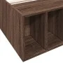 Oak brown engineered wood bed frame 90x190 cm by vidaXL, Beds and slatted bases - Ref: Foro24-3280621, Price: 103,54 €, Disco...
