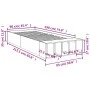 Oak brown engineered wood bed frame 90x190 cm by vidaXL, Beds and slatted bases - Ref: Foro24-3280621, Price: 103,54 €, Disco...