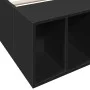 Schwarzer Bettrahmen aus Holzwerkstoff, 90 x 190 cm von vidaXL, Betten und Lattenroste - Ref: Foro24-3280616, Preis: 104,77 €...