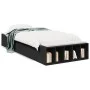 Estructura de cama madera de ingeniería negra 75x190 cm de vidaXL, Camas y somieres - Ref: Foro24-3280623, Precio: 102,11 €, ...