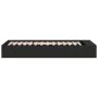 Black engineered wood bed frame 75x190 cm by vidaXL, Beds and slatted bases - Ref: Foro24-3280623, Price: 102,14 €, Discount: %