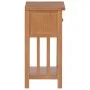Solid oak wood magazine table with drawer 35x27x55 cm by vidaXL, Side tables - Ref: Foro24-289182, Price: 97,53 €, Discount: %