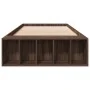 Estructura de cama madera de ingeniería roble marrón 75x190 cm de vidaXL, Camas y somieres - Ref: Foro24-3280628, Precio: 102...