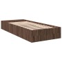 Brown oak engineered wood bed frame 75x190 cm by vidaXL, Beds and slatted bases - Ref: Foro24-3280628, Price: 103,37 €, Disco...