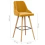 Küchenhocker 2 Einheiten gelber Samt von vidaXL, Küchenhocker - Ref: Foro24-289470, Preis: 174,74 €, Rabatt: %