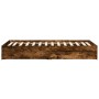 Cama con cajones madera de ingeniería roble ahumado 100x200 cm de vidaXL, Camas y somieres - Ref: Foro24-3280675, Precio: 131...