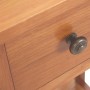 Mesa revistero con cajón madera maciza de roble 35x27x55 cm de vidaXL, Mesas auxiliares - Ref: Foro24-289182, Precio: 98,91 €...