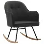 Dunkelgrauer Schaukelstuhl aus Samt von vidaXL, Schaukelstühle - Ref: Foro24-289900, Preis: 115,25 €, Rabatt: %