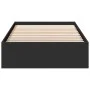 Black engineered wood bed with drawers 90x190 cm by vidaXL, Beds and slatted bases - Ref: Foro24-3280707, Price: 132,52 €, Di...