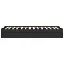 Black engineered wood bed with drawers 90x190 cm by vidaXL, Beds and slatted bases - Ref: Foro24-3280707, Price: 132,52 €, Di...