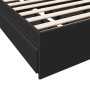 Cama con cajones madera de ingeniería negro 90x190 cm de vidaXL, Camas y somieres - Ref: Foro24-3280707, Precio: 134,12 €, De...