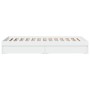White engineered wood bed with drawers 75x190 cm by vidaXL, Beds and slatted bases - Ref: Foro24-3280713, Price: 125,09 €, Di...