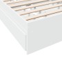 Weißes Holzwerkstoffbett mit Schubladen 75x190 cm von vidaXL, Betten und Lattenroste - Ref: Foro24-3280713, Preis: 125,09 €, ...