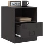 Nachttisch aus schwarzem Stahl 34,5x39x44 cm von vidaXL, Nachttische - Ref: Foro24-841751, Preis: 52,18 €, Rabatt: %