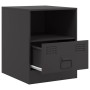 Nachttisch aus schwarzem Stahl 34,5x39x44 cm von vidaXL, Nachttische - Ref: Foro24-841751, Preis: 52,18 €, Rabatt: %