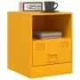 Mesitas de noche 2 uds acero amarillo mostaza 34,5x39x44 cm by vidaXL, Nightstands - Ref: Foro24-841758, Price: 81,49 €, Disc...