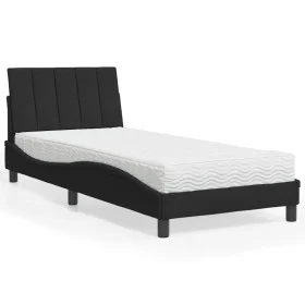 Bed with black velvet mattress 80x200 cm by vidaXL, Beds and slatted bases - Ref: Foro24-3208564, Price: 235,73 €, Discount: %