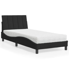 Bett mit schwarzer Samtmatratze 80x200 cm von vidaXL, Betten und Lattenroste - Ref: Foro24-3208564, Preis: 276,80 €, Rabatt: %