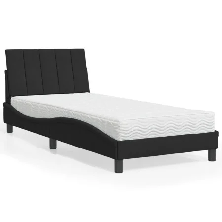 Bett mit schwarzer Samtmatratze 80x200 cm von vidaXL, Betten und Lattenroste - Ref: Foro24-3208564, Preis: 236,51 €, Rabatt: %