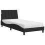 Cama con colchón terciopelo negro 90x190 cm de vidaXL, Camas y somieres - Ref: Foro24-3208570, Precio: 260,55 €, Descuento: %