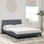 Cama con colchón terciopelo gris oscuro 140x190 cm de vidaXL, Camas y somieres - Ref: Foro24-3208593, Precio: 383,26 €, Descu...